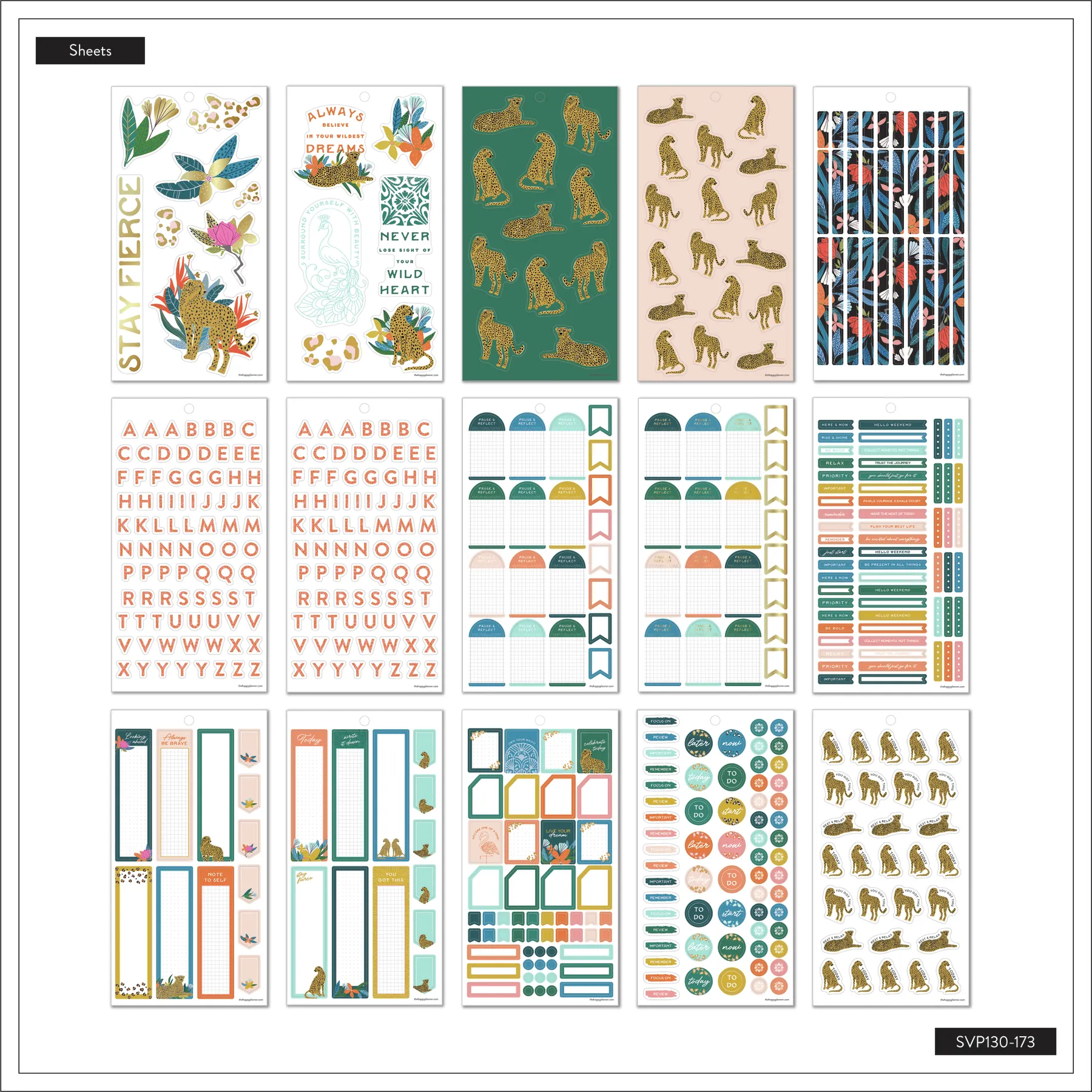 Value Pack Stickers - Jewel Tone Jungle - Mini
