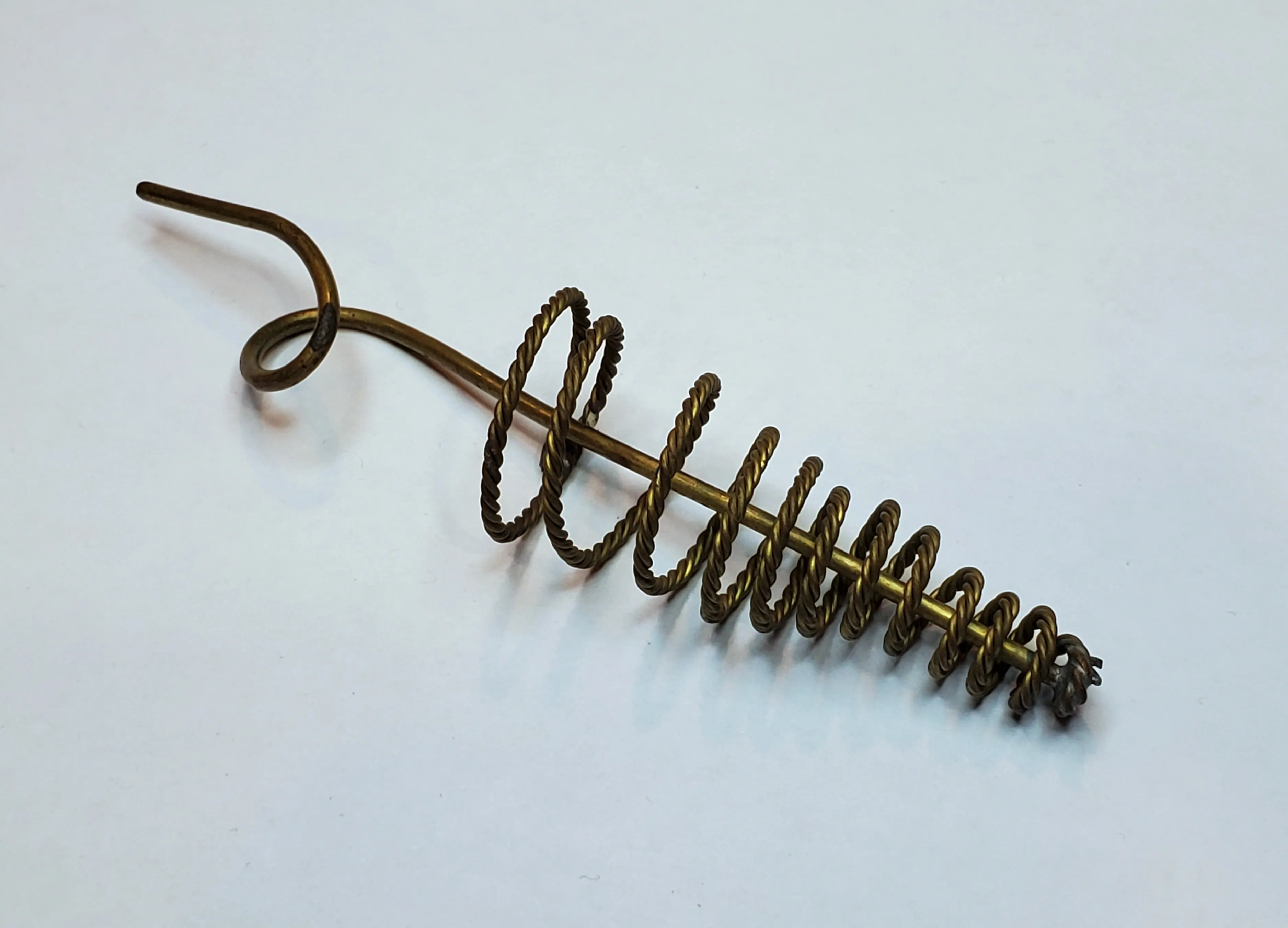 Vintage Brass Spiral Floral Holder