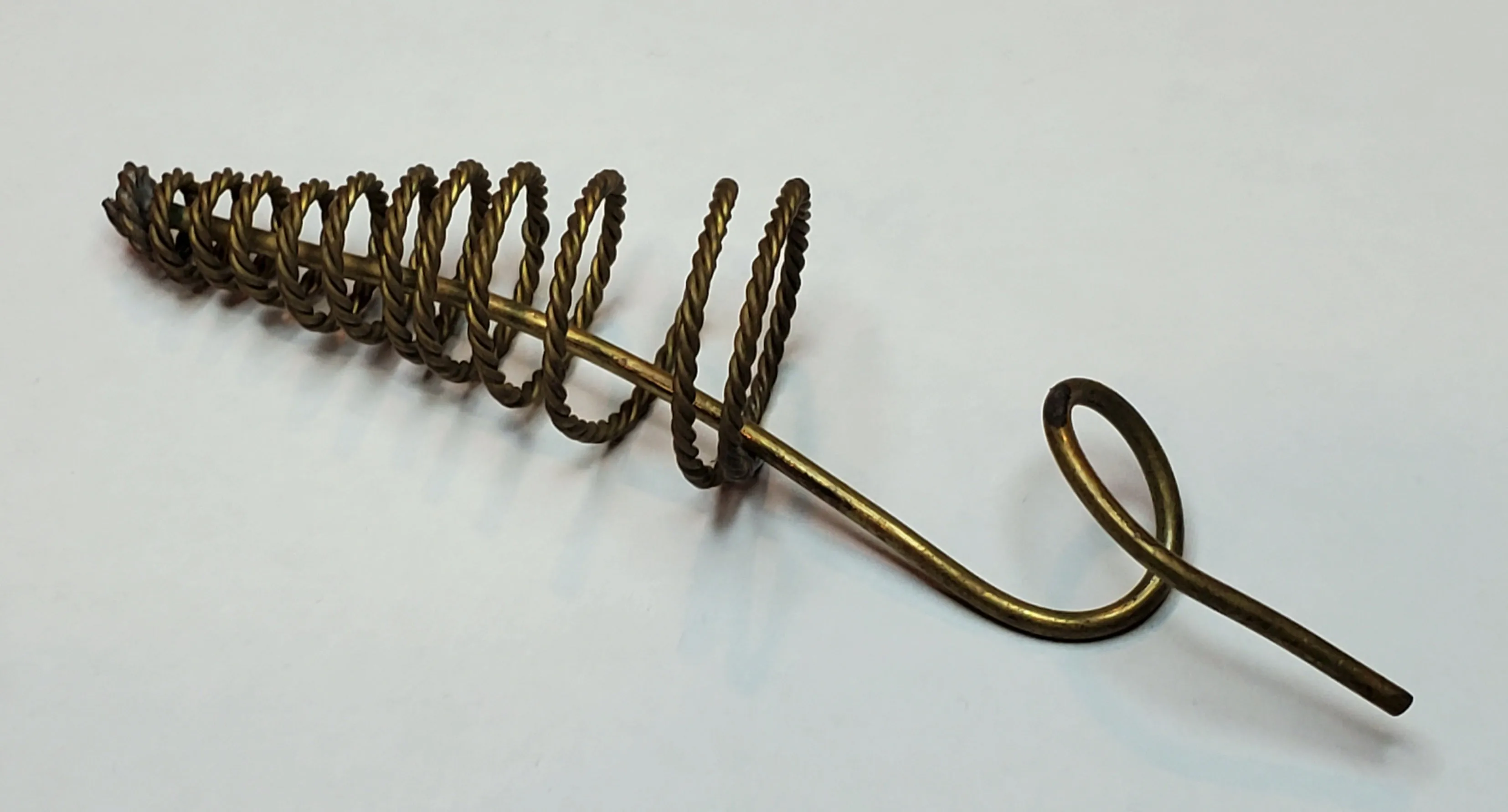 Vintage Brass Spiral Floral Holder