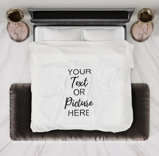 Vintage Custom Baby Blanket Personalized Gift