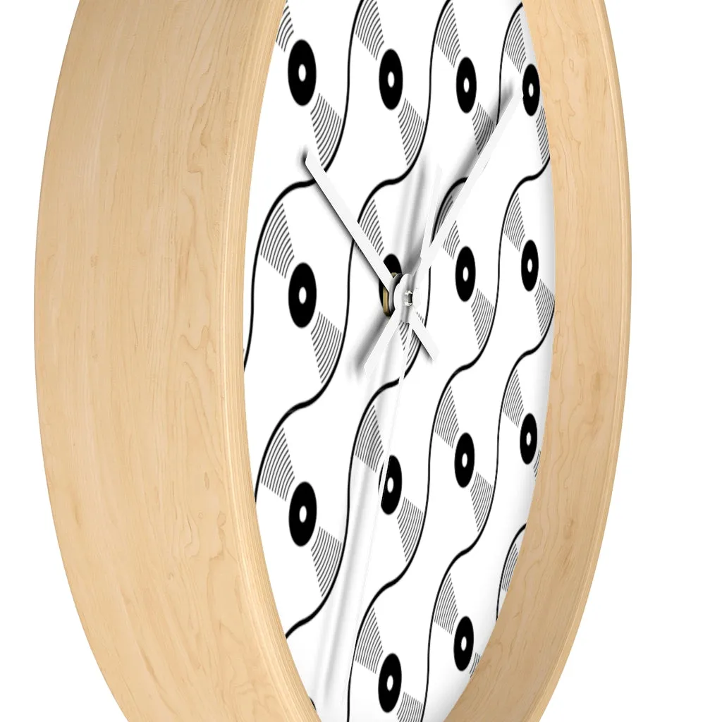 VINYL 01 PATTERN WALL CLOCK