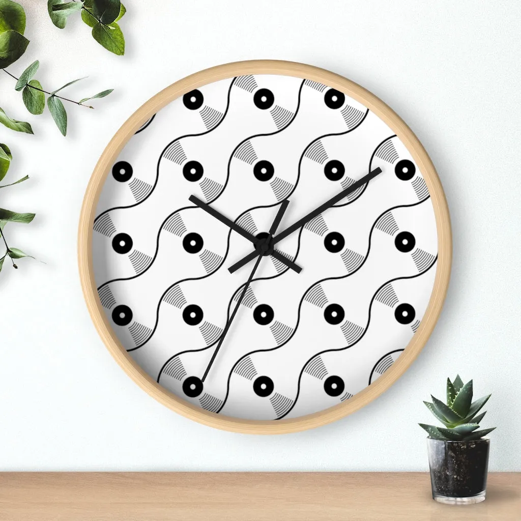 VINYL 01 PATTERN WALL CLOCK