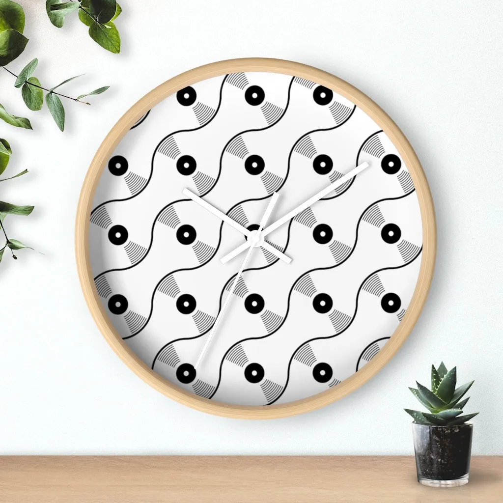 VINYL 01 PATTERN WALL CLOCK