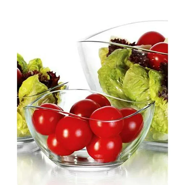 Vira Glass Serving Bowls Set of 6, Round Bowl for Kitchen, 7.2 oz