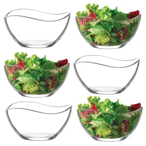 Vira Glass Serving Bowls Set of 6, Round Bowl for Kitchen, 7.2 oz