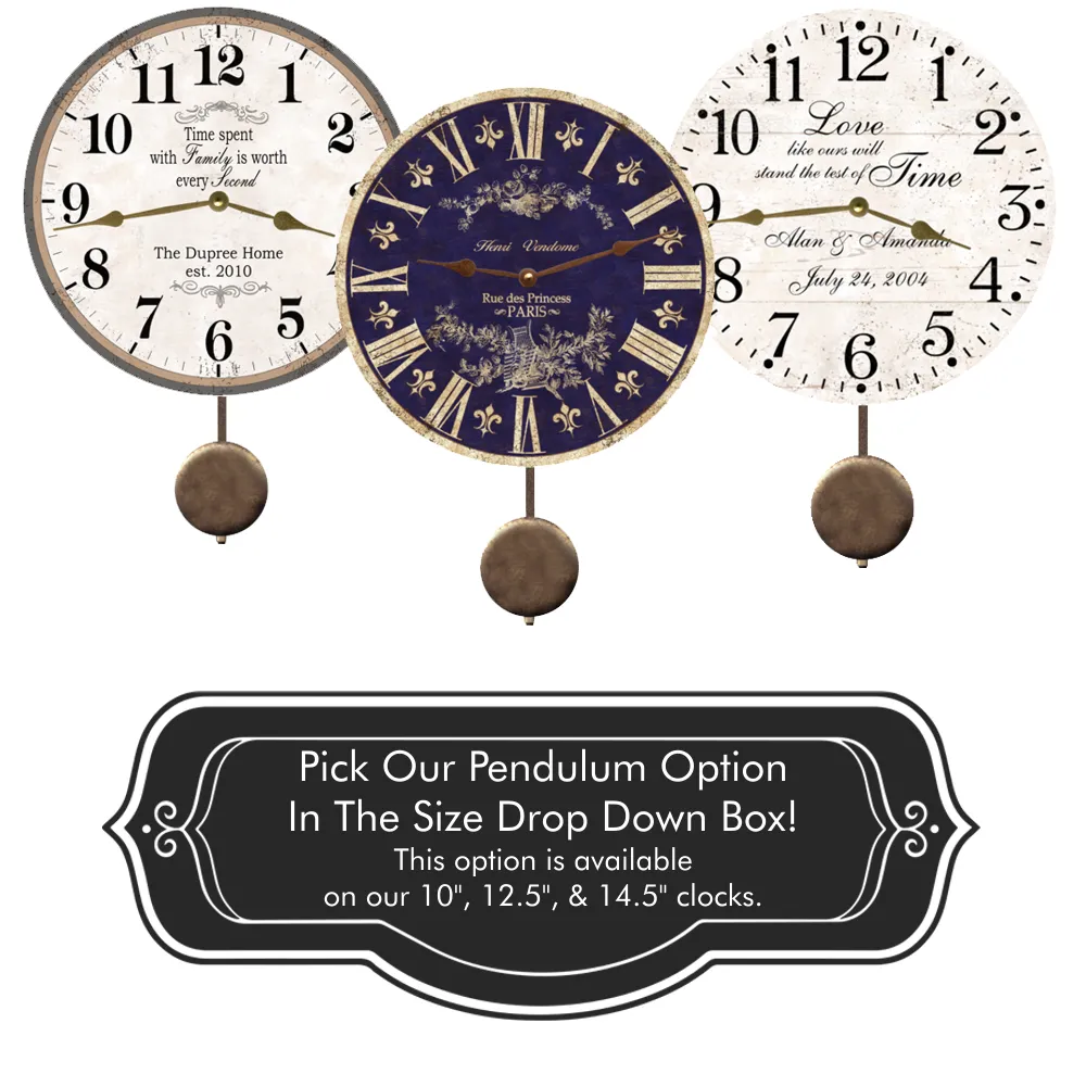 White Baby Clock with Moon and Custom Name- Beautiful and Unique