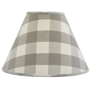 Wicklow Check 14" Lamp Shade - Dove
