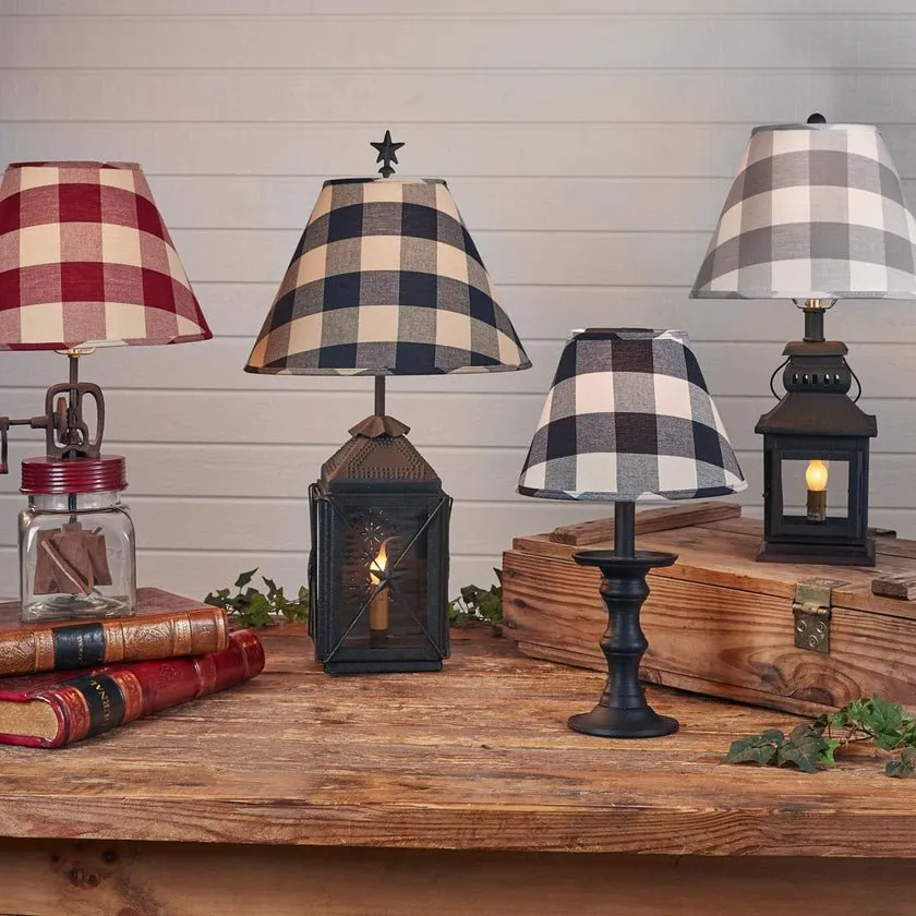 Wicklow Check 14" Lamp Shade - Dove